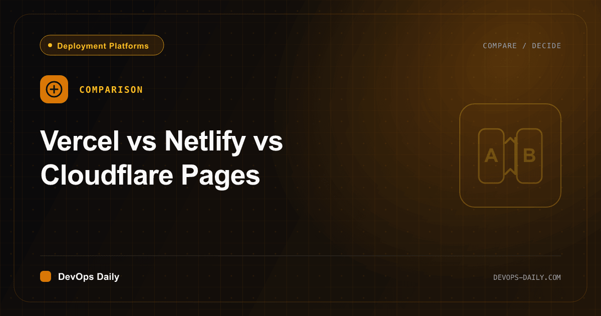 Vercel vs Netlify vs Cloudflare Pages