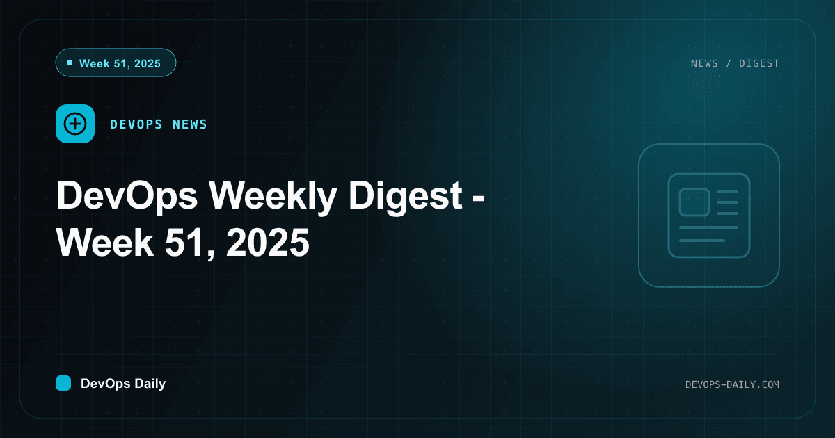 DevOps Weekly Digest - Week 51, 2025